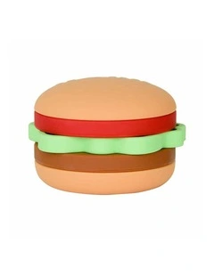 Annabel Trends Silicone Baby Stackable Play Toy Hamburger Shape 8x5.5cm