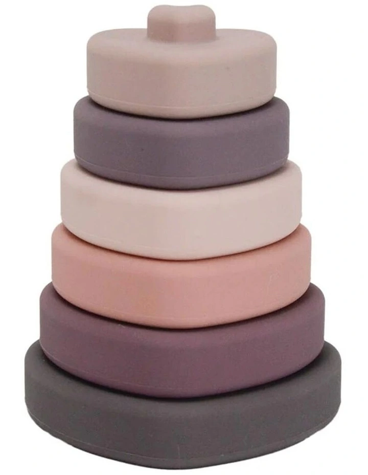 Annabel Trends Silicone Baby Stackable Play Toy Heart Shape 13x9.5cm image 3