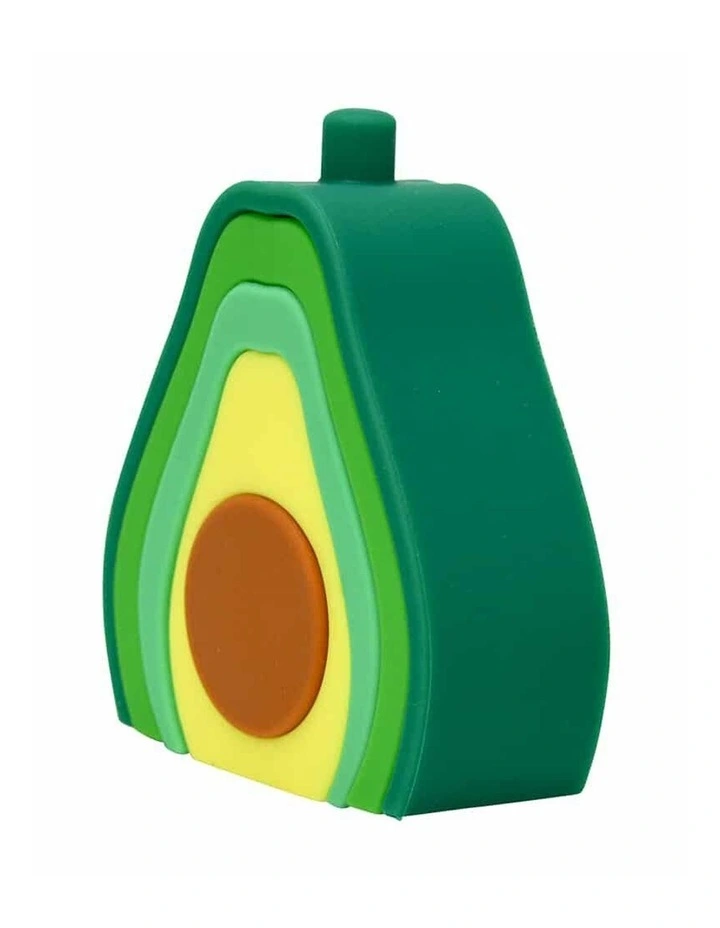 Annabel Trends Silicone Baby Stackable Play Toy Avocado Shape 13x9.5cm image 4