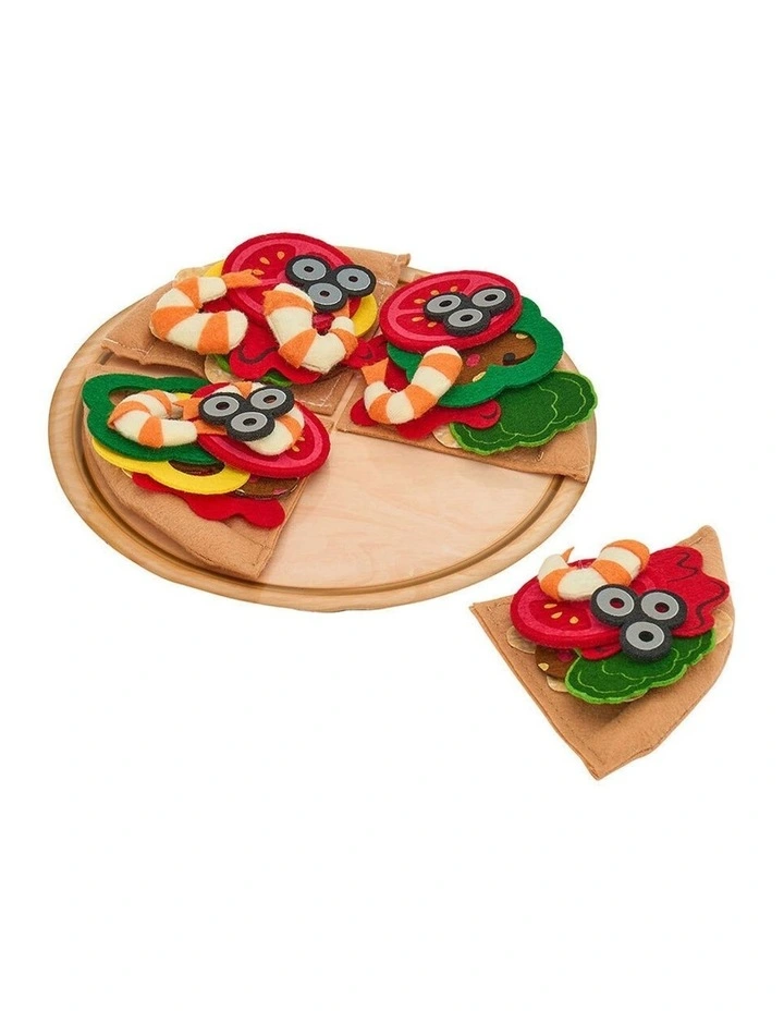41pc Annabel Trends Fabric Play Kit Kids Toy Pretend Pizza 3y image 1