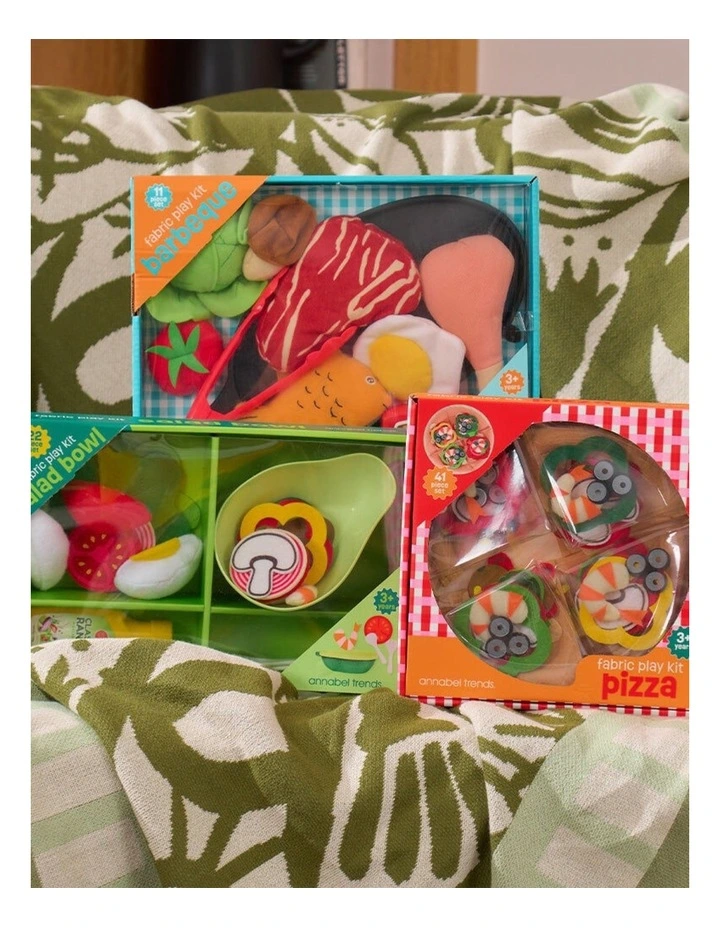 41pc Annabel Trends Fabric Play Kit Kids Toy Pretend Pizza 3y image 5