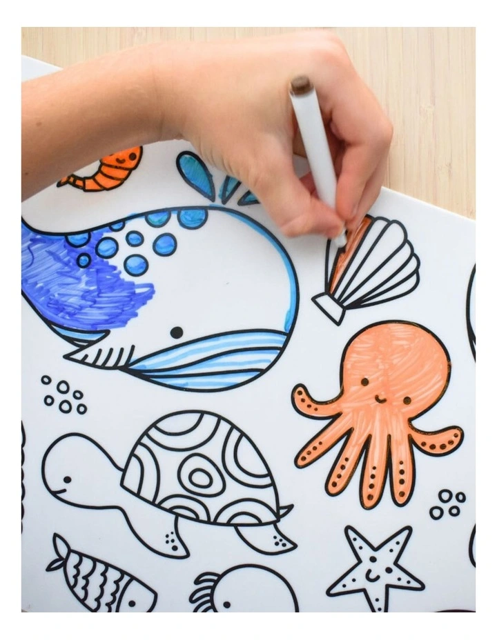 Koala Dream Reusable Silicone Drawing Mat-Sea Animals Game Fun 3Y  image 2