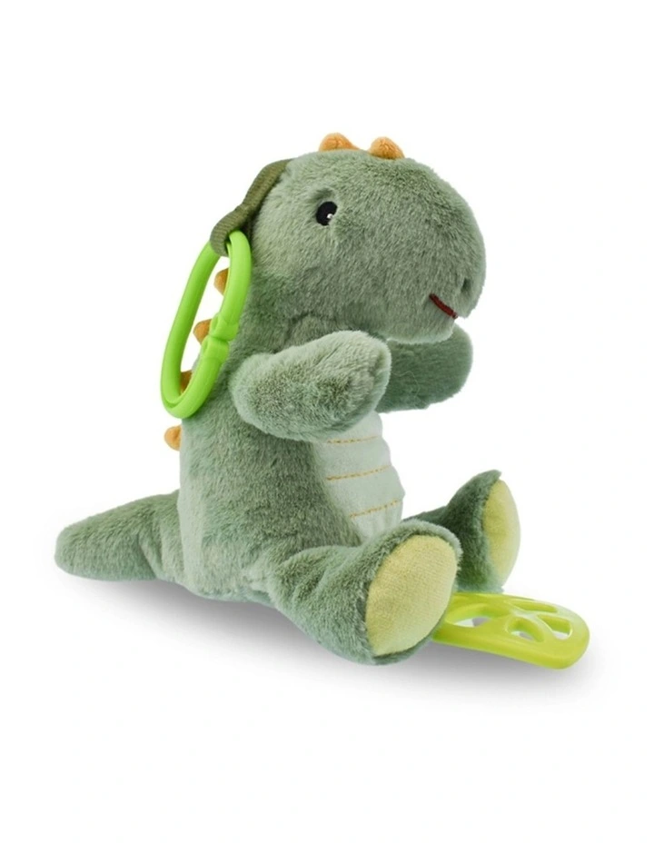 Koala Dream Snuggle Buddy Minty Dinosaur Jiggler Green With Squeaker Teether 0M  image 1