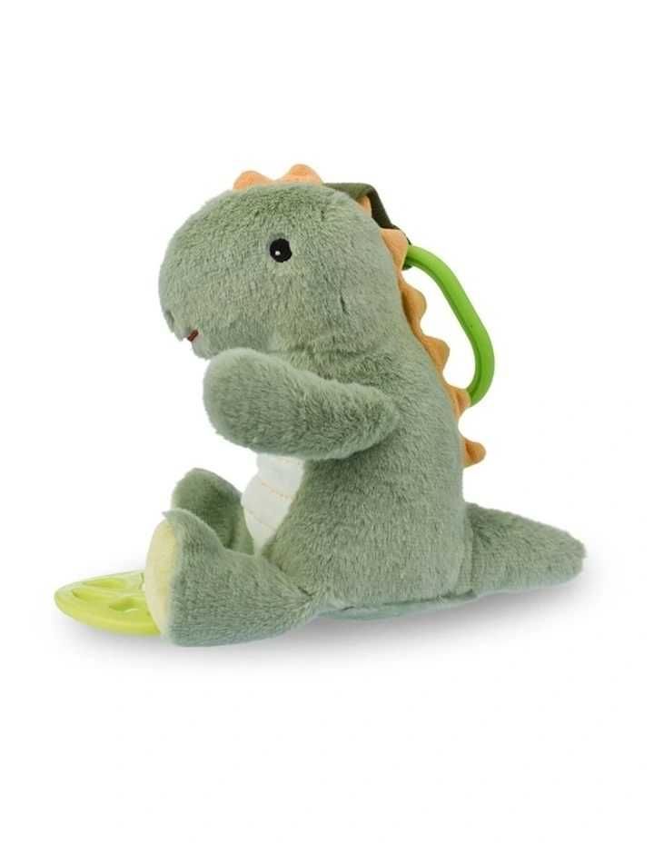 Koala Dream Snuggle Buddy Minty Dinosaur Jiggler Green With Squeaker Teether 0M  image 3