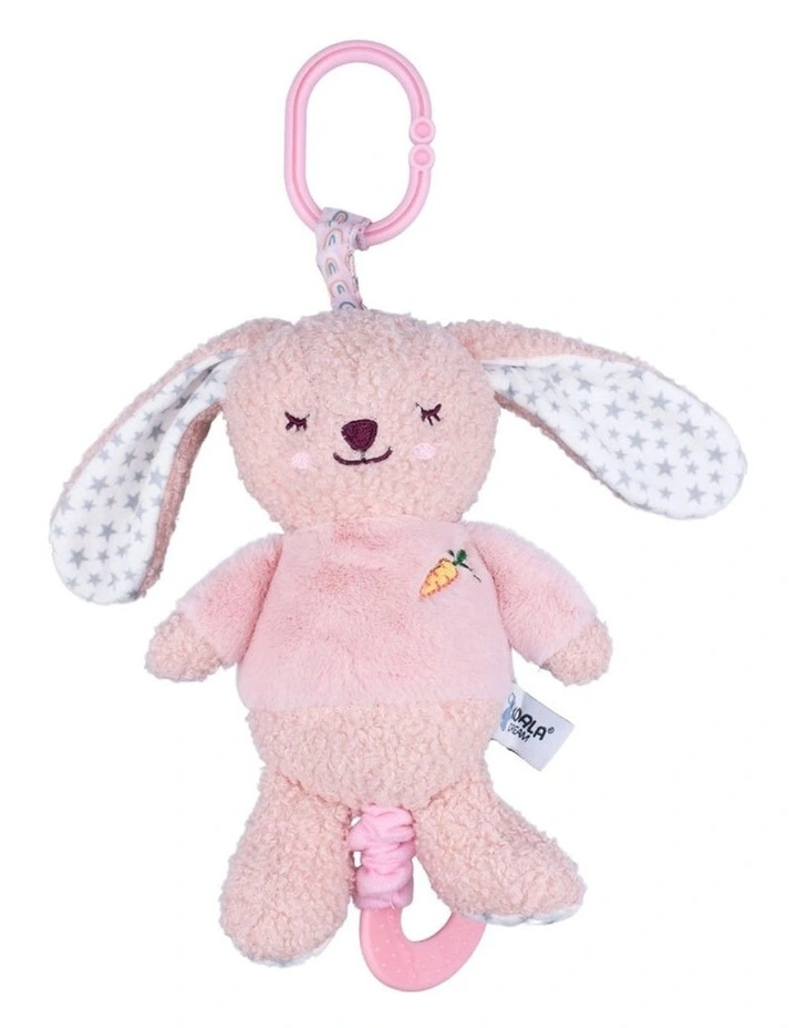 Koala Dream Snuggle Buddy Berry Bunny Jiggler Baby Toy Pink 0 image 2
