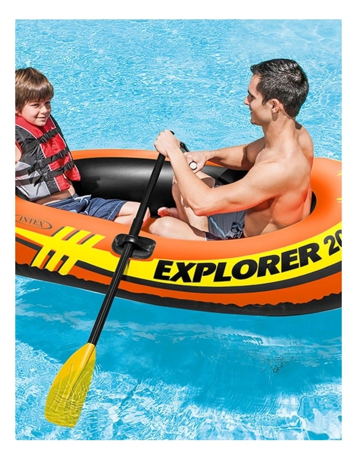 Intex 48 Inch French Oars Deluxe Aluminium Paddle Pair With Retainer Ring image 3