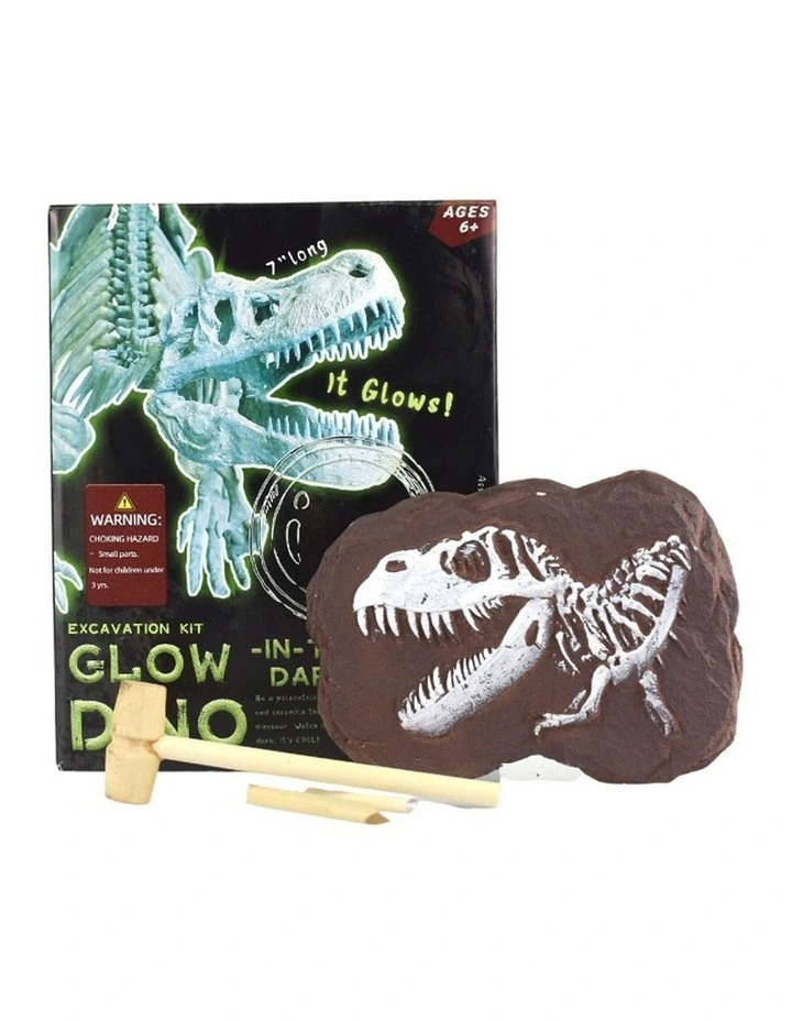 Kaper Kidz Glow In The Dark Tyrannosaurus Excavation Kit Dinosaur Toy 6y image 2
