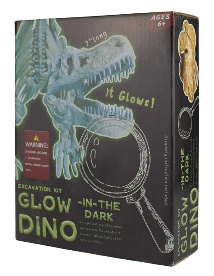 Kaper Kidz Glow In The Dark Tyrannosaurus Excavation Kit Dinosaur Toy 6y image 3