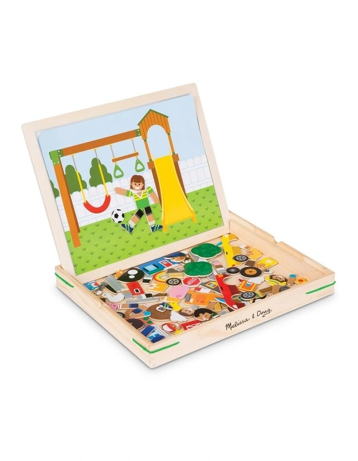 Melissa & Doug Wooden Magnetic Matching Picture Game Kids 3y image 2