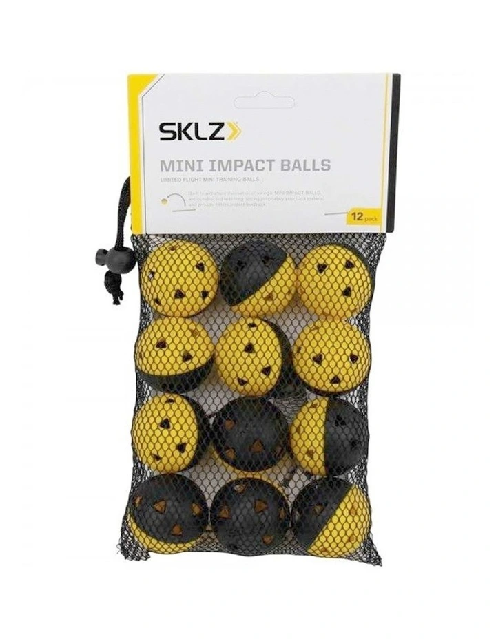 12pc SKLZ Mini Impact Baseball Training Balls Durable Pop-Back Material image 5