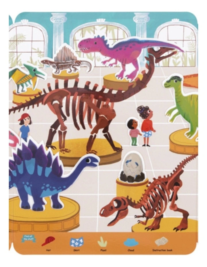 Tooky Toy Silicone Sticker Kids Activity Book Dinosaur Museum 19pcs 3 image 3