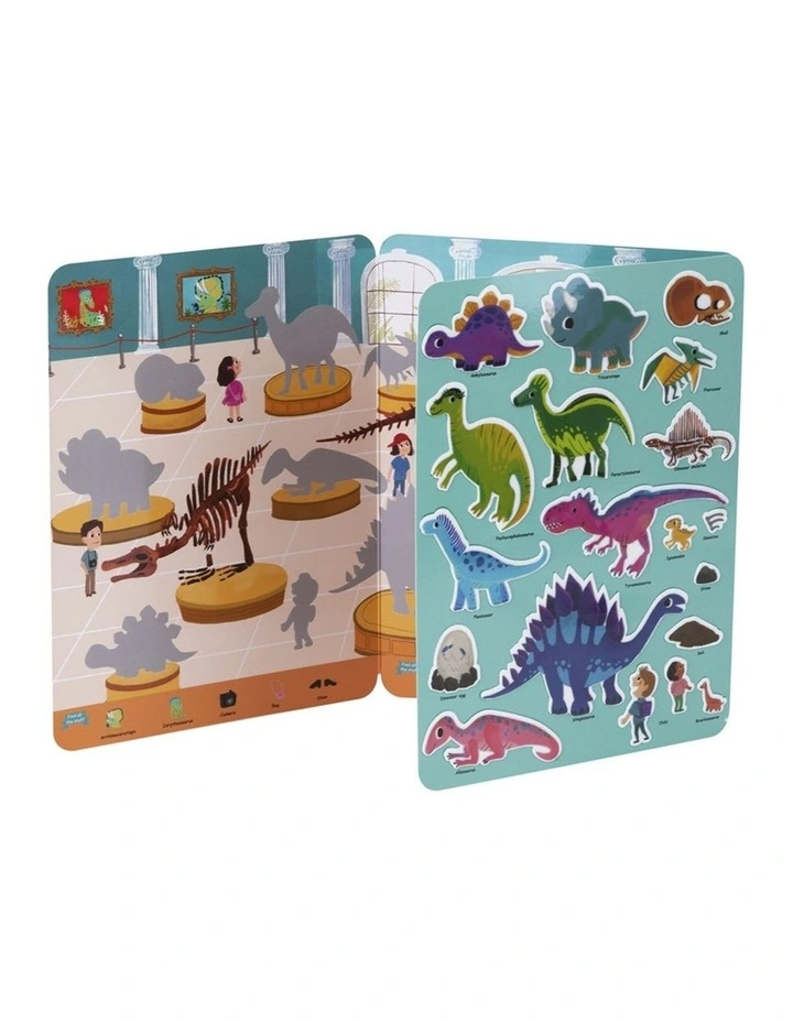 Tooky Toy Silicone Sticker Kids Activity Book Dinosaur Museum 19pcs 3 image 5