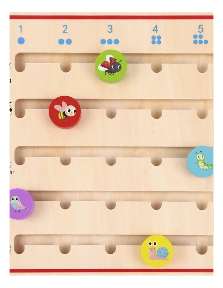 21pc Tooky Toy Wooden Counting Game Educational Fun Kids Toy 3 image 2