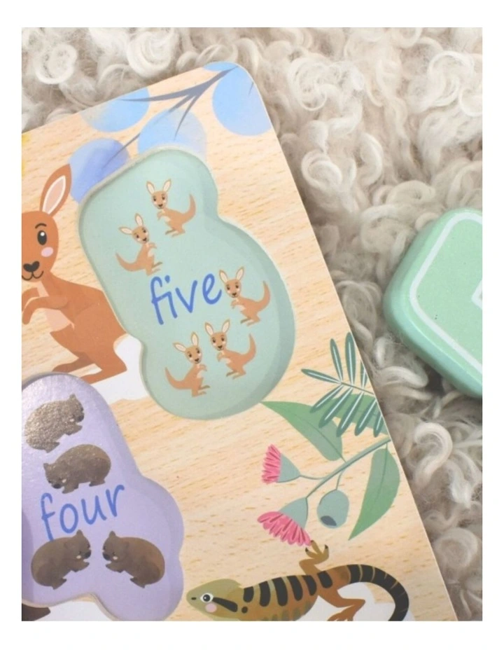 Koala Dream Bush Buddies Numbers Chunky Wooden Puzzle Educational 18m image 4