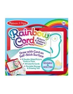 Melissa & Doug Rainbow Cord & Picture Pattern Maker Craft Kit Kids 4y 