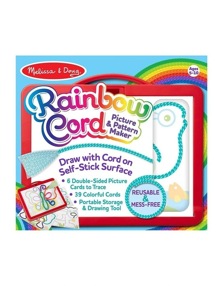 Melissa & Doug Rainbow Cord & Picture Pattern Maker Craft Kit Kids 4y image 1