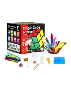 Kaper Kidz Magic Cube Science Kit 8 Experiments 56 Pieces Kids 8 Years Plus