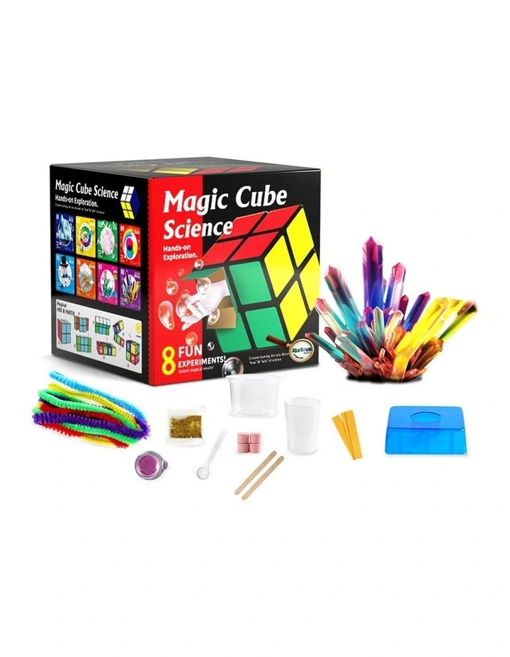 Kaper Kidz Magic Cube Science Kit 8 Experiments 56 Pieces Kids 8 Years Plus image 1
