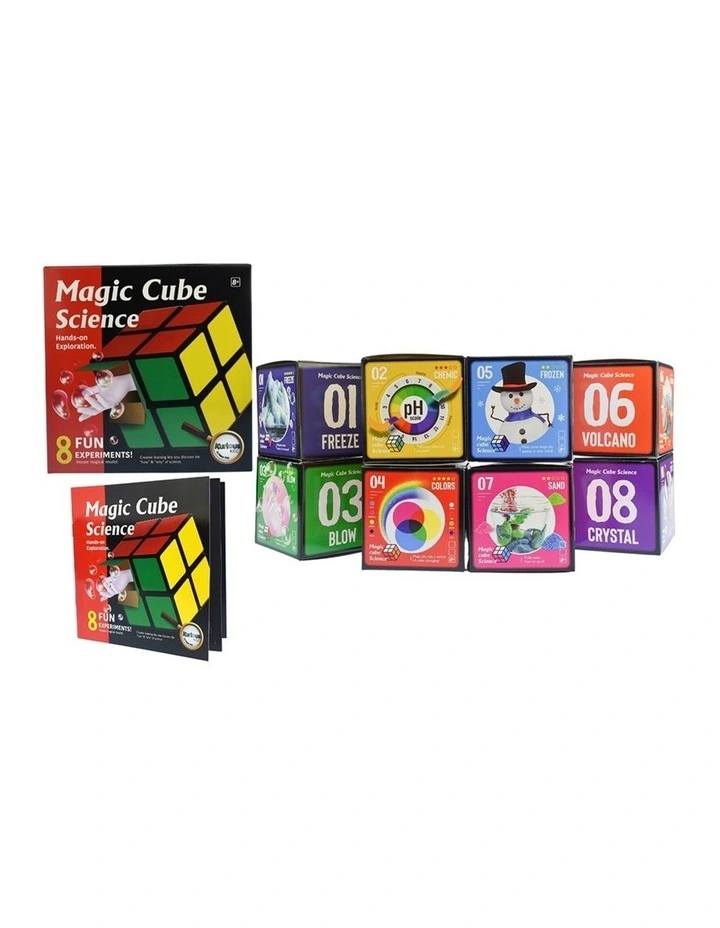 Kaper Kidz Magic Cube Science Kit 8 Experiments 56 Pieces Kids 8 Years Plus image 2