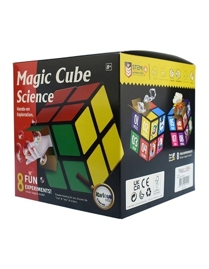 Kaper Kidz Magic Cube Science Kit 8 Experiments 56 Pieces Kids 8 Years Plus image 3