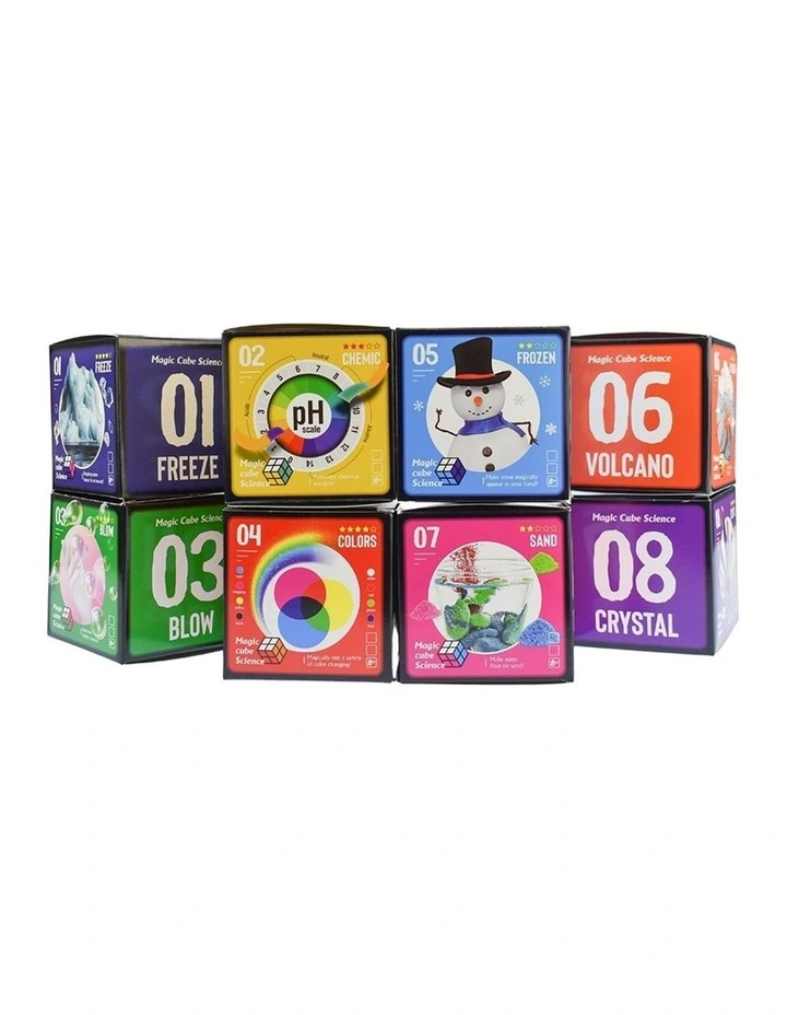 Kaper Kidz Magic Cube Science Kit 8 Experiments 56 Pieces Kids 8 Years Plus image 4