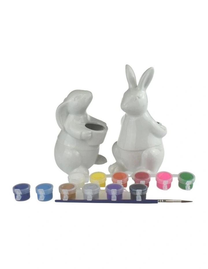 Kaper Kidz Pyo Bunny Painting Vases Craft Kit Ceramic 5y image 7