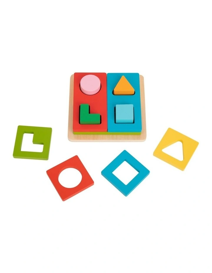 13pc Tooky Toy Multi-Shape Sorter Wooden Educational Toy Kids 2y image 6