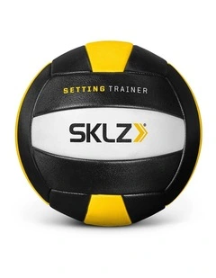 SKLZ Setting Trainer Weighted Volleyball Ball Composite Leather Black Yellow