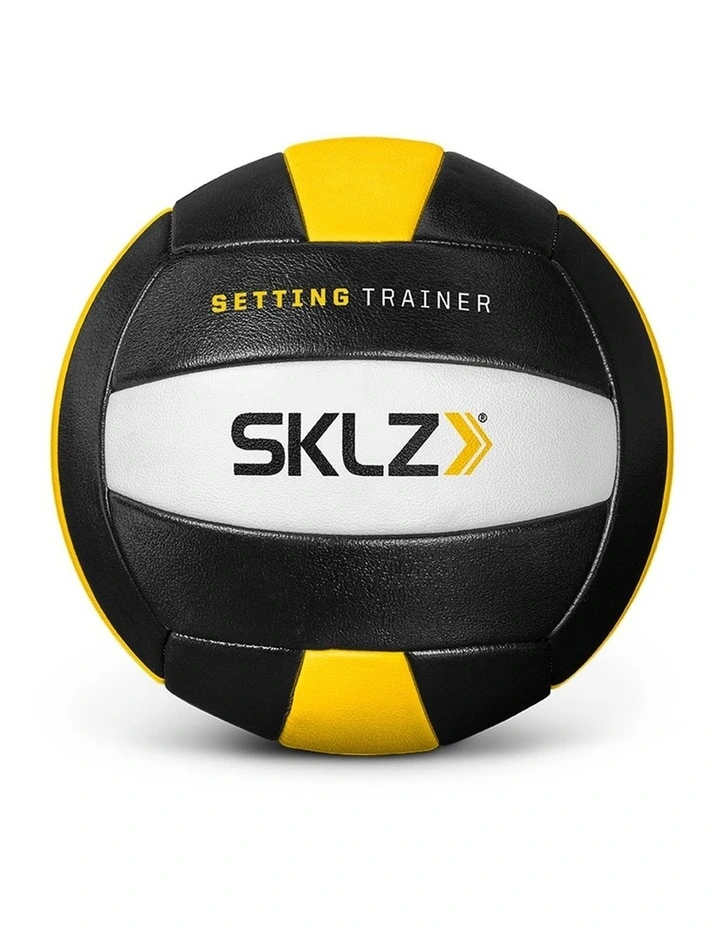 SKLZ Setting Trainer Weighted Volleyball Ball Composite Leather Black Yellow image 1