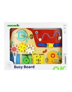 Tooky Toy Busy Board Wooden Educational Activity Toy Kids 3y 