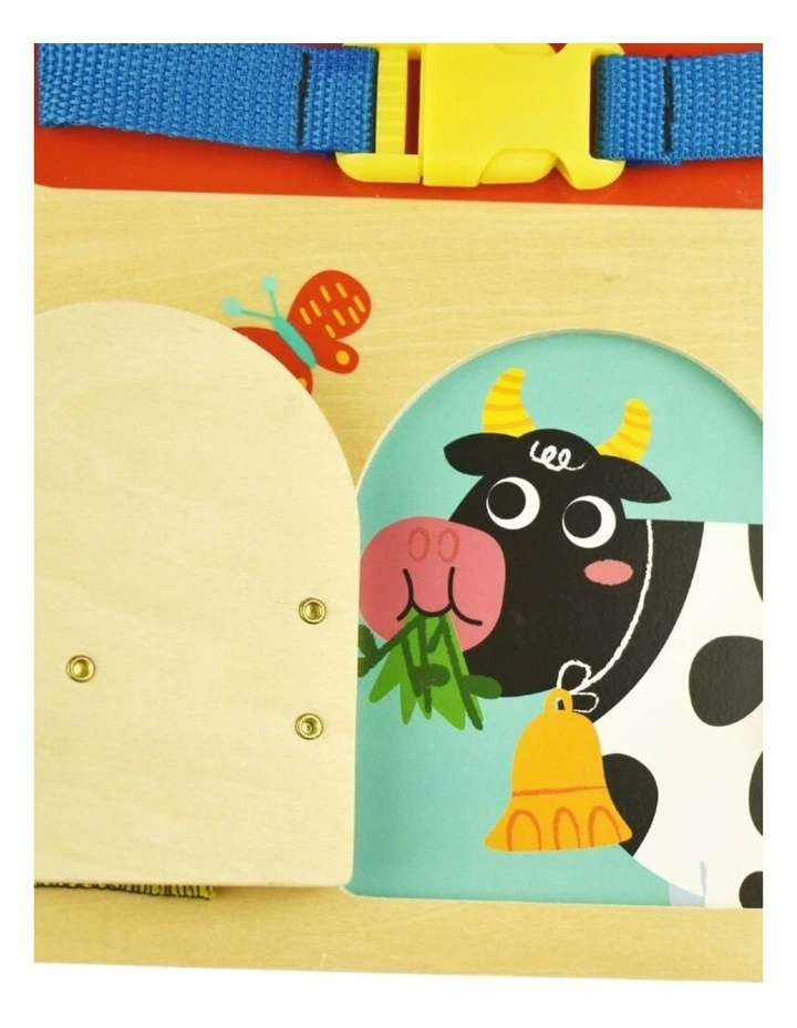 Tooky Toy Busy Board Wooden Educational Activity Toy Kids 3y image 3
