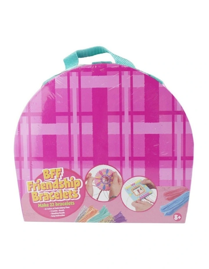 Kaper Kidz Friends 4 Ever Bracelet Making Yarn Kit Pink 8 Years Plus image 2