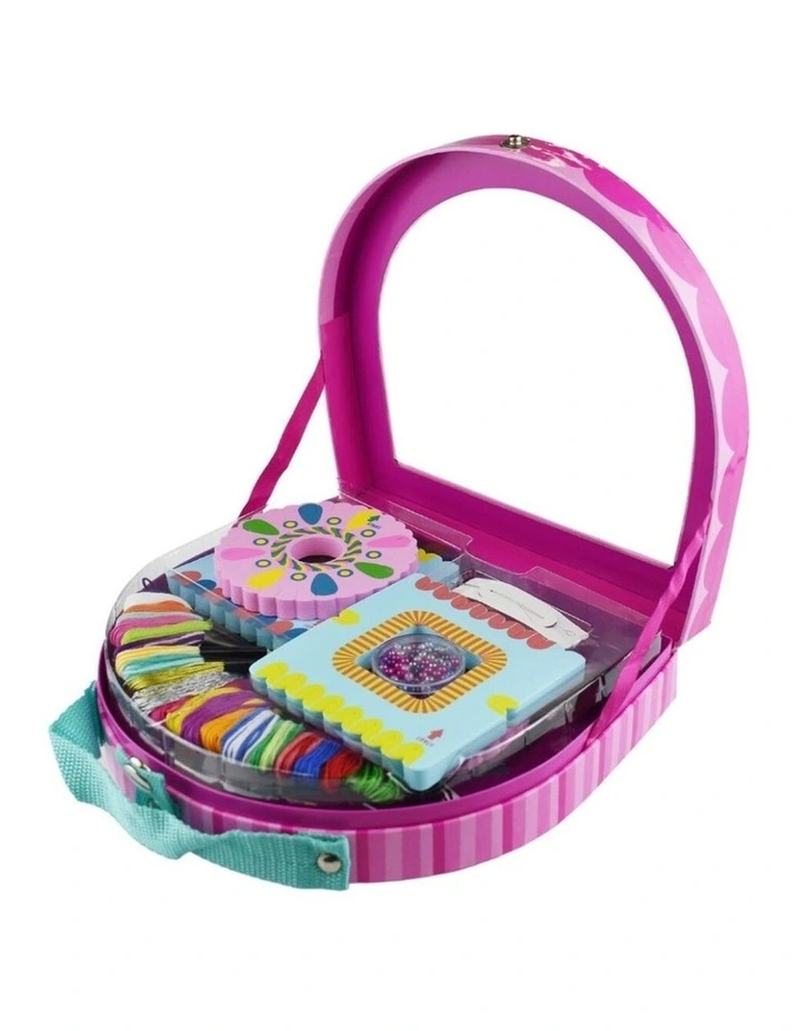 Kaper Kidz Friends 4 Ever Bracelet Making Yarn Kit Pink 8 Years Plus image 4