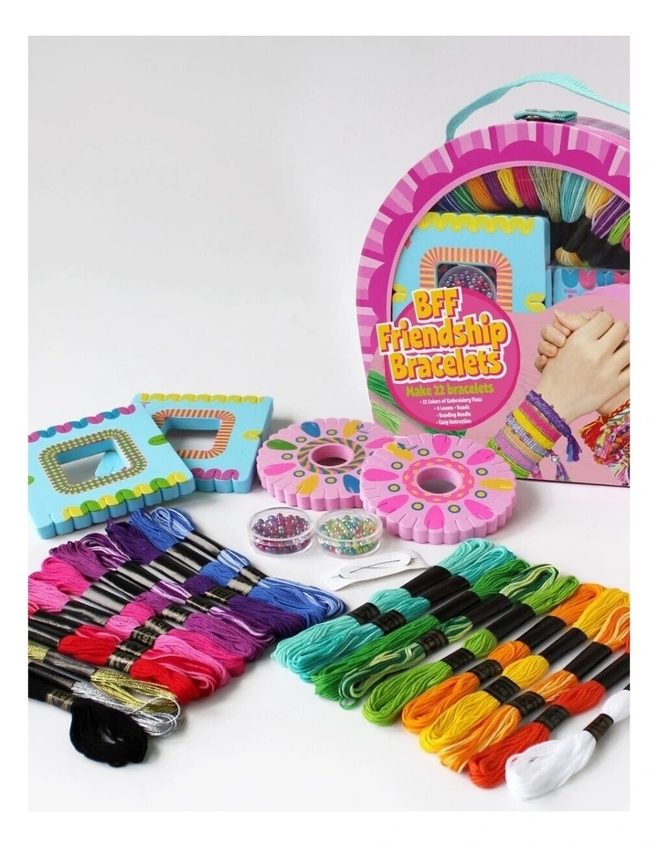 Kaper Kidz Friends 4 Ever Bracelet Making Yarn Kit Pink 8 Years Plus image 6