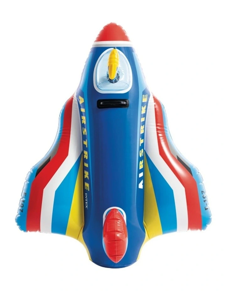 Intex Jet Fighter Inflatable Ride-On Pool Toy With Water Gun Assorted 3y image 3