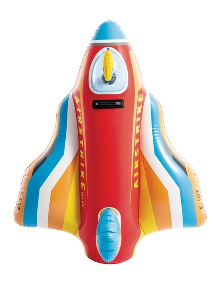 Intex Jet Fighter Inflatable Ride-On Pool Toy With Water Gun Assorted 3y image 4