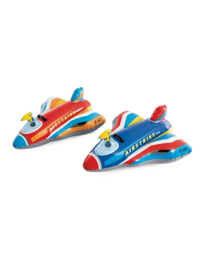 Intex Jet Fighter Inflatable Ride-On Pool Toy With Water Gun Assorted 3y image 7