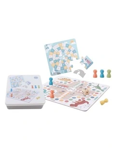 23pc Kaper Kidz 2 In 1 Game Tin Box Ludo And Game Of Goose Kids 3 