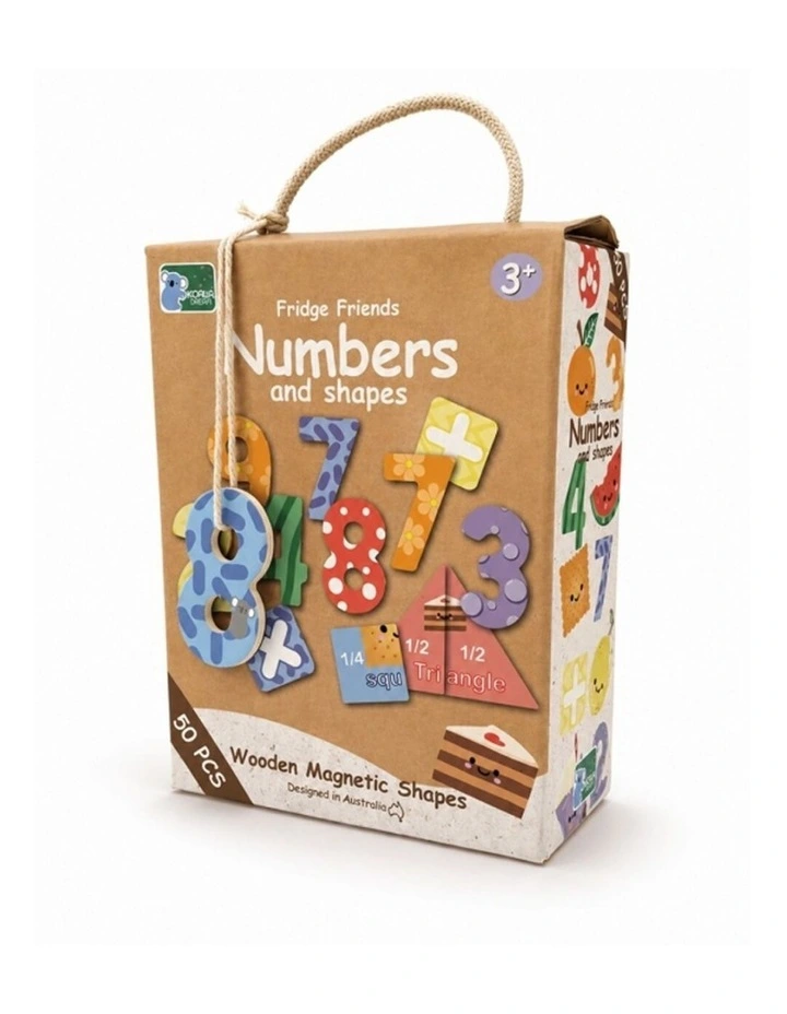2x 50pc Koala Dream Kids Fridge Friends Numbers And Shapes Wooden Magnets 3 image 2
