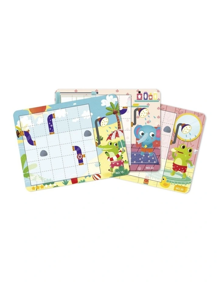 Tooky Toy Turn On The Water Puzzle Game Magnetic Tiles Educational Kids 3y image 4
