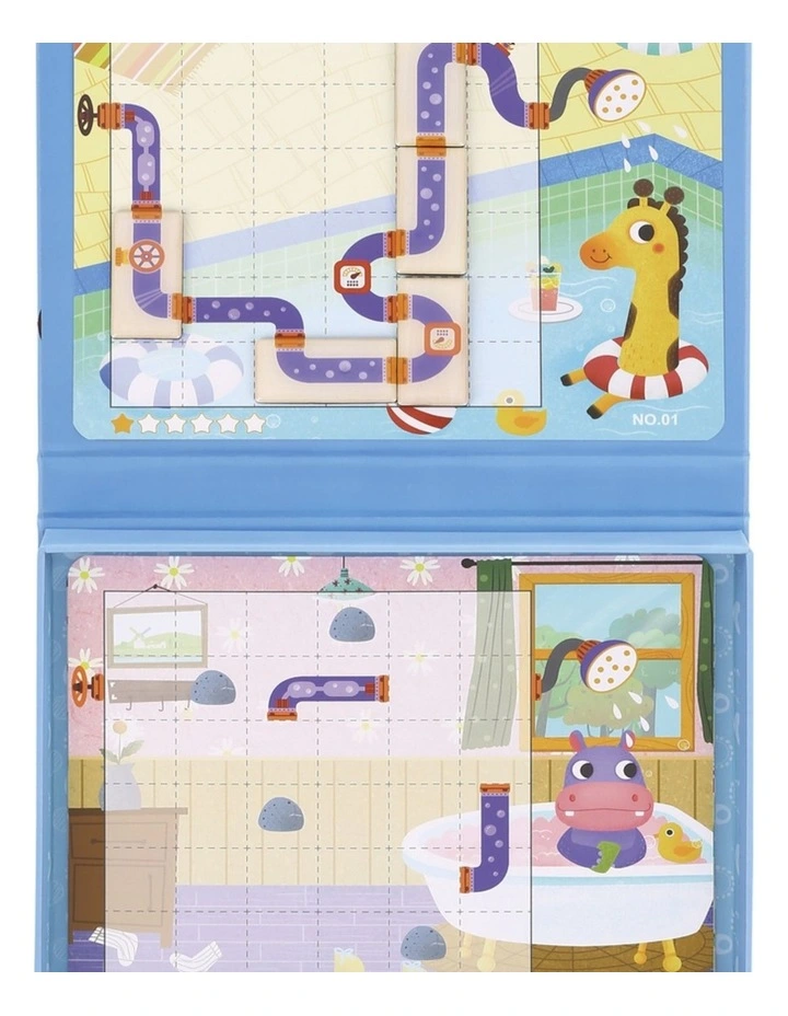 Tooky Toy Turn On The Water Puzzle Game Magnetic Tiles Educational Kids 3y image 5