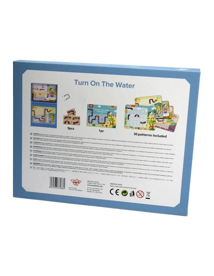 Tooky Toy Turn On The Water Puzzle Game Magnetic Tiles Educational Kids 3y image 6