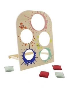 Kaper Kidz Wooden Sandbag Toss Board Kids Game Beech Wood 3y 