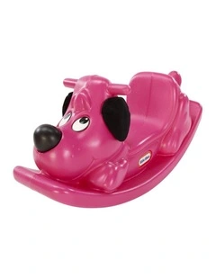 Little Tikes Kids Rockin Puppy Chair Toy Magenta Indoor Outdoor 1-3 Years