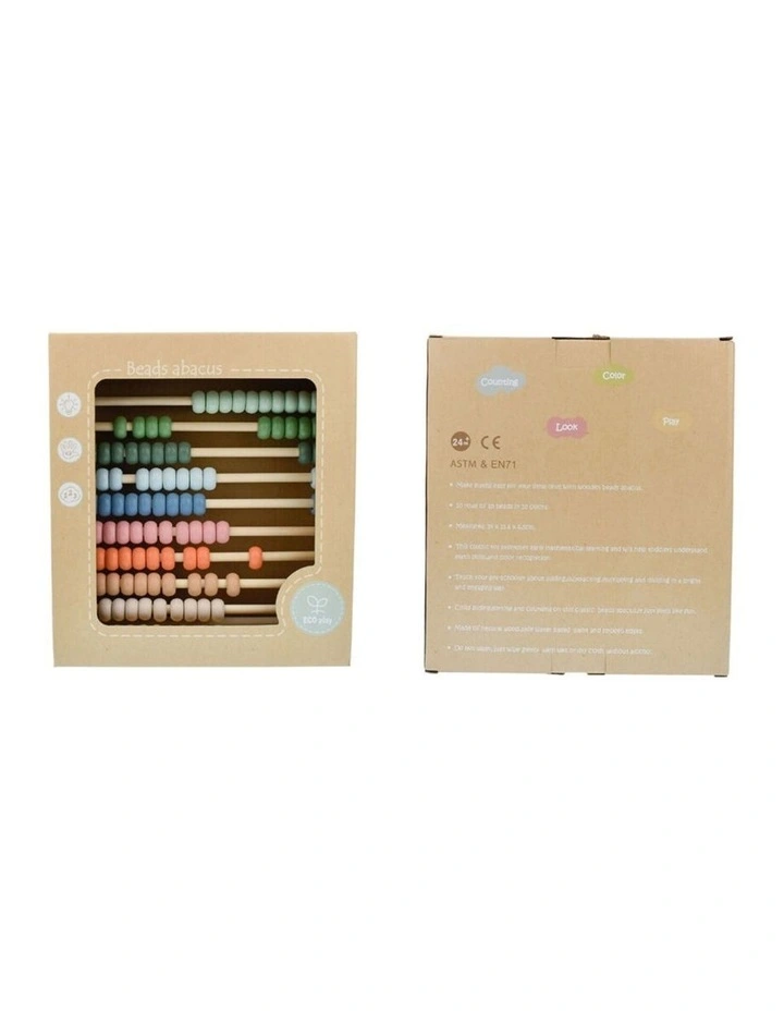 Kaper Kidz 100 Bead Colourful Wooden Kids Abacus Educational Toy 2y image 5