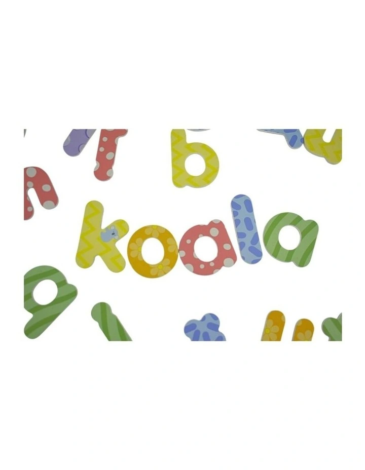50pc Koala Dream Fridge Friends Lowercase Alphabet Wooden Magnets Kids 3 image 3