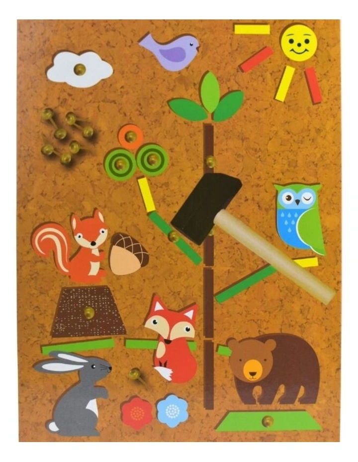 170pc Kaper Kidz Forest Friend Tap A Shape Kids Wooden Toy 5y image 3