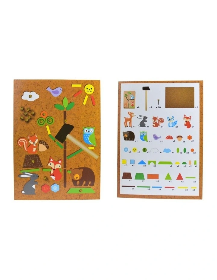 170pc Kaper Kidz Forest Friend Tap A Shape Kids Wooden Toy 5y image 5