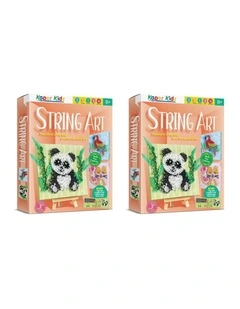 2x26pc Kaper Kidz String Art Craft Kit Kids 8y  Creative Activity Set