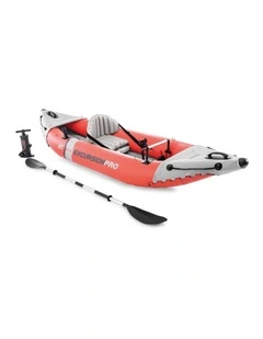 Intex Excursion Pro K1 Kayak Inflatable Aluminum Paddle Pump Cushion Carry Bag